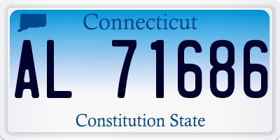 CT license plate AL71686