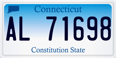 CT license plate AL71698