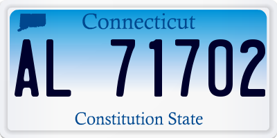 CT license plate AL71702