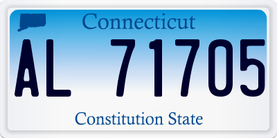 CT license plate AL71705