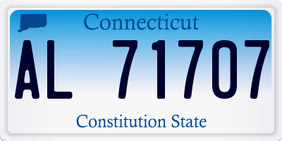 CT license plate AL71707