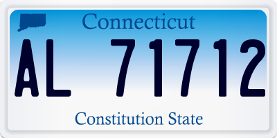 CT license plate AL71712