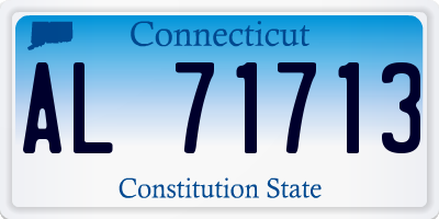 CT license plate AL71713