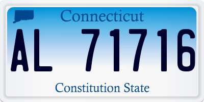 CT license plate AL71716