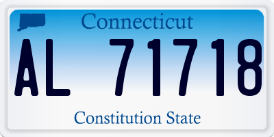 CT license plate AL71718