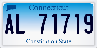 CT license plate AL71719