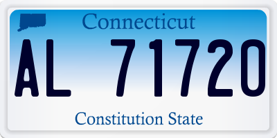 CT license plate AL71720