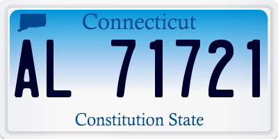 CT license plate AL71721
