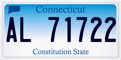 CT license plate AL71722