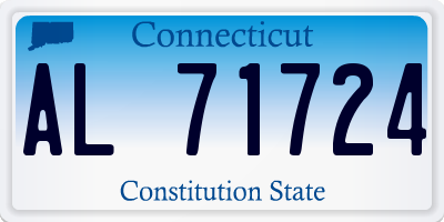 CT license plate AL71724