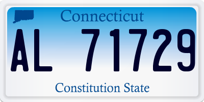 CT license plate AL71729