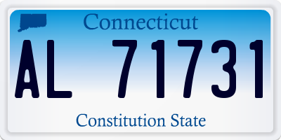 CT license plate AL71731