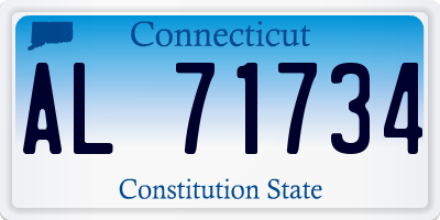 CT license plate AL71734