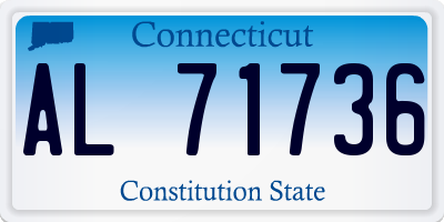 CT license plate AL71736