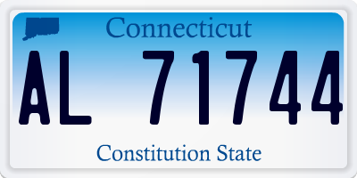 CT license plate AL71744