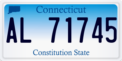 CT license plate AL71745