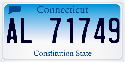 CT license plate AL71749