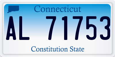 CT license plate AL71753