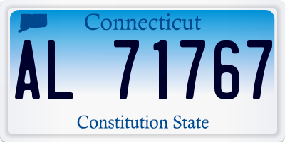 CT license plate AL71767
