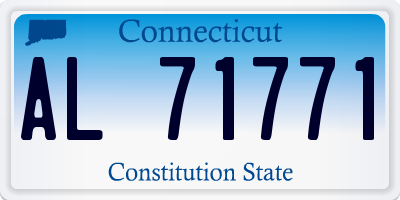 CT license plate AL71771