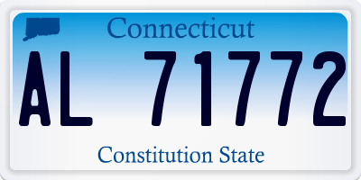 CT license plate AL71772