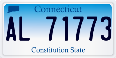 CT license plate AL71773