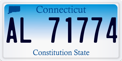 CT license plate AL71774