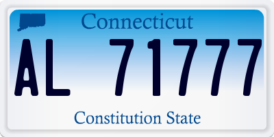 CT license plate AL71777
