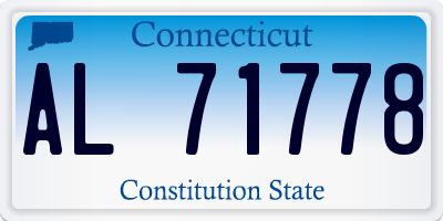 CT license plate AL71778