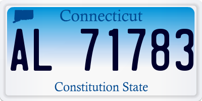 CT license plate AL71783