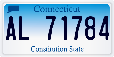 CT license plate AL71784