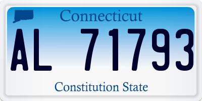 CT license plate AL71793