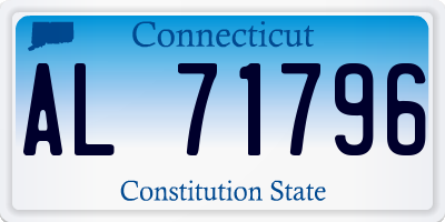 CT license plate AL71796