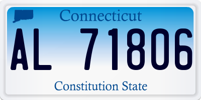 CT license plate AL71806