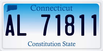 CT license plate AL71811