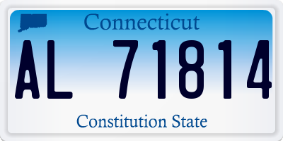 CT license plate AL71814