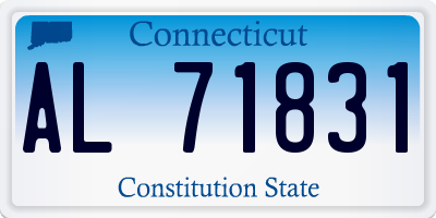 CT license plate AL71831