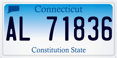 CT license plate AL71836