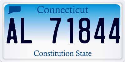 CT license plate AL71844