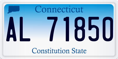 CT license plate AL71850