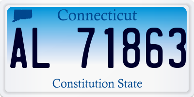 CT license plate AL71863