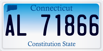 CT license plate AL71866