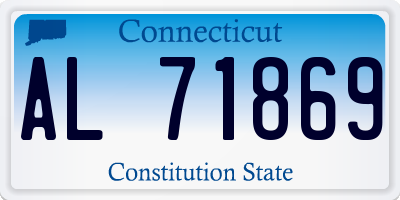 CT license plate AL71869