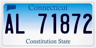CT license plate AL71872