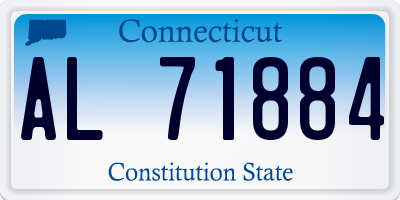 CT license plate AL71884