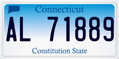 CT license plate AL71889