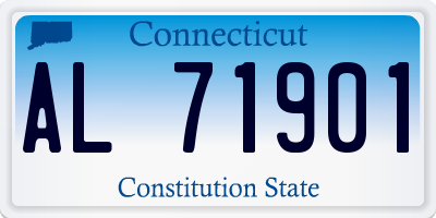 CT license plate AL71901