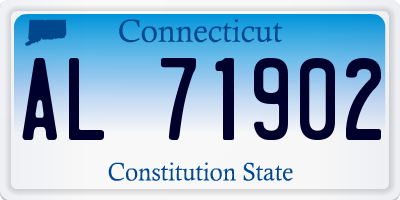 CT license plate AL71902