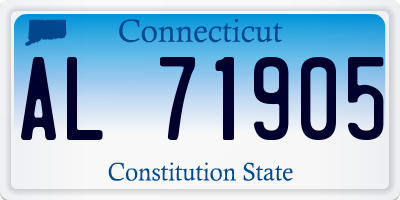 CT license plate AL71905
