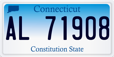 CT license plate AL71908